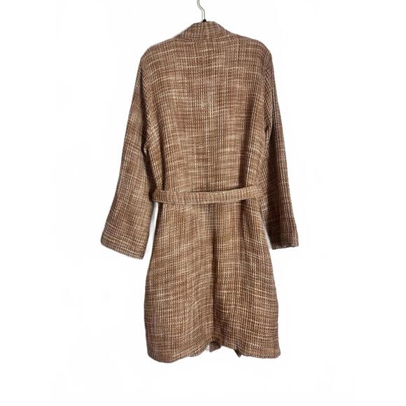 PARACHUTE Terra Brown Turkish cotton waffle weave bath robe XL Unisex - Picture 2 of 3